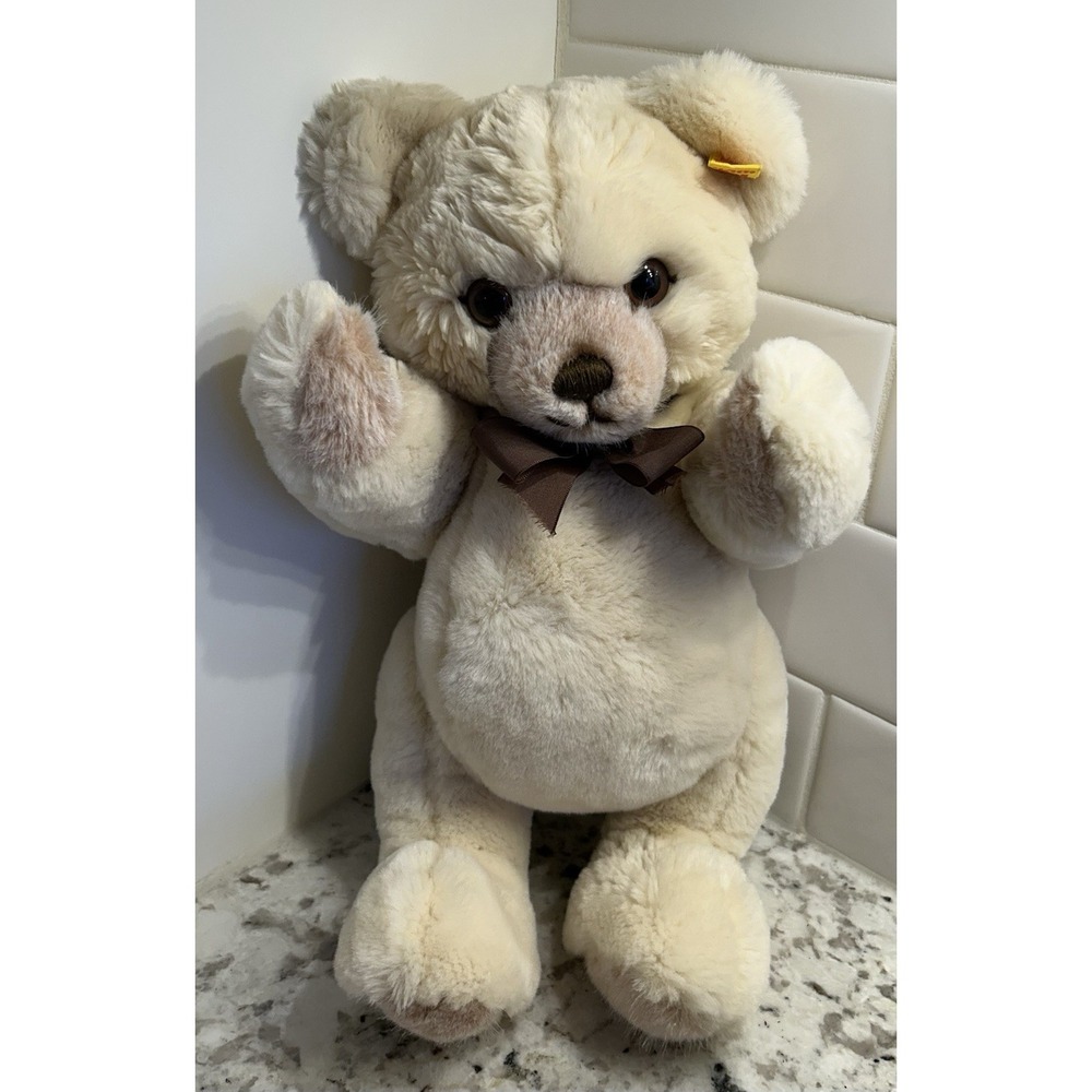 Petsy Steiff Bear ‎ And Ear Button Tag Vintage Jointed 0233/35 13"